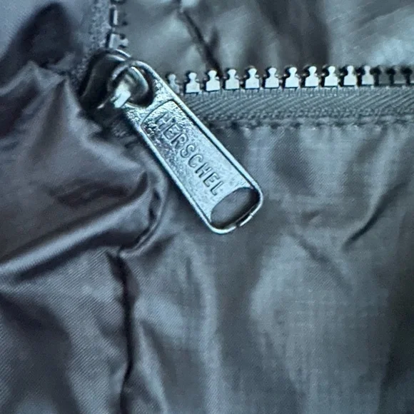 Herschel Self Folding Black Nylon Tote Bag - Picture 10 of 11